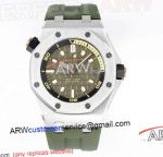 ZF Audemars Piguet Royal Oak Offshore Super Clone Green Dial Ruber Strap Watch